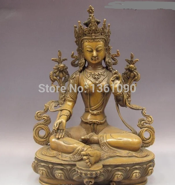 xd 00579 Tibet Buddhism Copper Bronze Green TaRa Kwan-Yin Guan Yin Goddess Buddha Statue
xd 00579 Tibet Buddhism Copper Bronze Green TaRa Kwan-Yin Guan Yin Goddess Buddha Statue