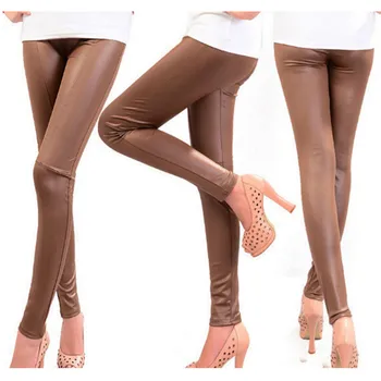 Autumn Winter Korean Fashion Faux Leather Trousers Women New Sexy Skinny PU Leggings Pants Pantalon Femme
Autumn Winter Korean Fashion Faux Leather Trousers Women New Sexy Skinny PU Leggings Pants Pantalon Femme