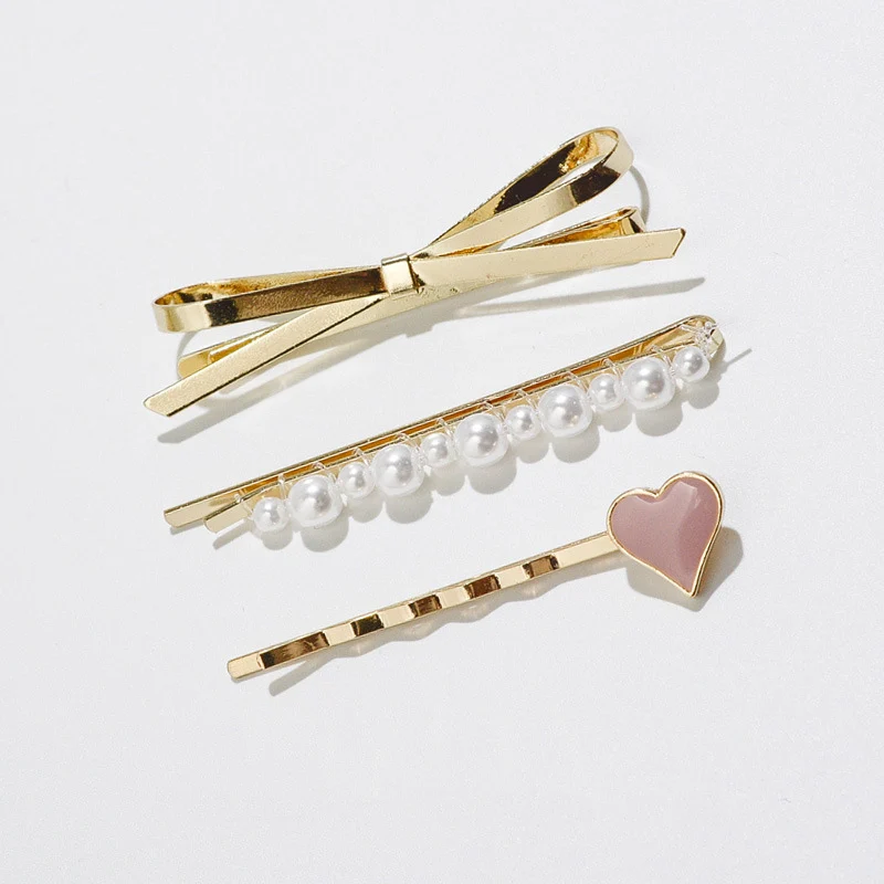 3PC/Set Metal Bow Pearl Hair Clips Women Heart Hairpins Female Hairpin Hairclip Headwear Barrette Hair Accessorie Dropship
3PC/Set Metal Bow Pearl Hair Clips Women Heart Hairpins Female Hairpin Hairclip Headwear Barrette Hair Accessorie Dropship