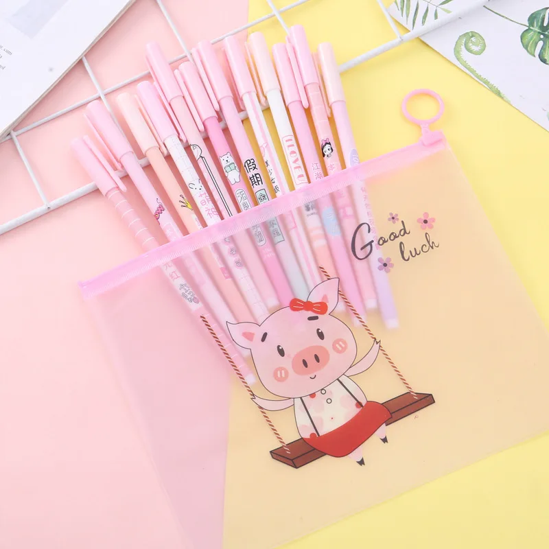 12 Pcs Creative Students Neutral Pen Set Pen Bag Stationery Learning Office Supplies Gift
12 Pcs Creative Students Neutral Pen Set Pen Bag Stationery Learning Office Supplies Gift