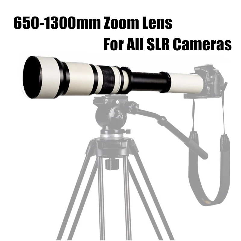 Monocular Telescope For SLR Camera Telephoto Manual Zoom Lens with Adapter Ring for long-range shooting 650-1300mm F8.0-F16
Monocular Telescope For SLR Camera Telephoto Manual Zoom Lens with Adapter Ring for long-range shooting 650-1300mm F8.0-F16