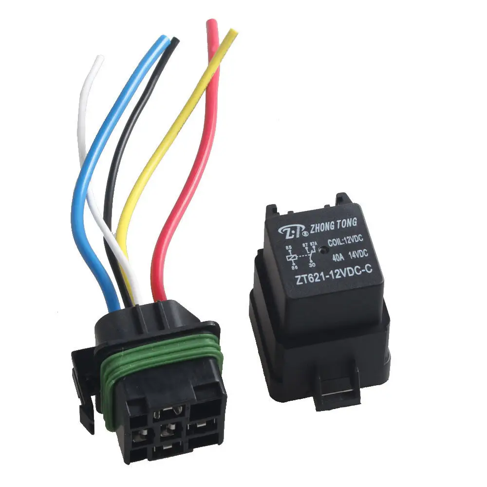 EE support 5 Pcs Car Auto Heavy Duty 12V 40A SPDT Relay Socket Plug 5Pin Wire Waterproof Seal Car Styling
EE support 5 Pcs Car Auto Heavy Duty 12V 40A SPDT Relay Socket Plug 5Pin Wire Waterproof Seal Car Styling