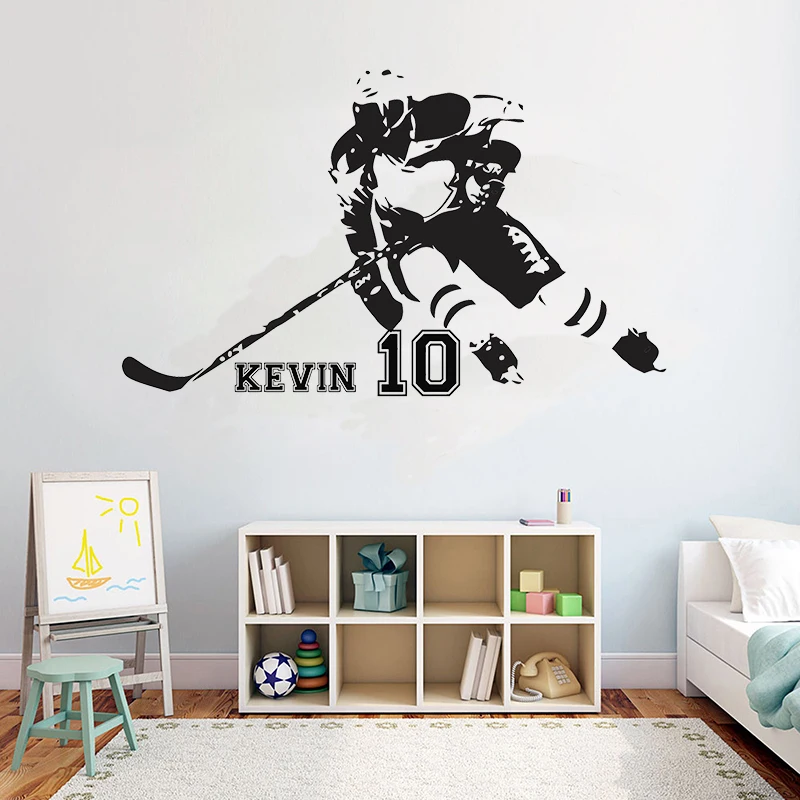 Hockey Personalised Name Wall Decal Quotes Field Ice Hockey Sport Quote Girls Boys Teenager Room wall decor vinyl stickers G969
Hockey Personalised Name Wall Decal Quotes Field Ice Hockey Sport Quote Girls Boys Teenager Room wall decor vinyl stickers G969
