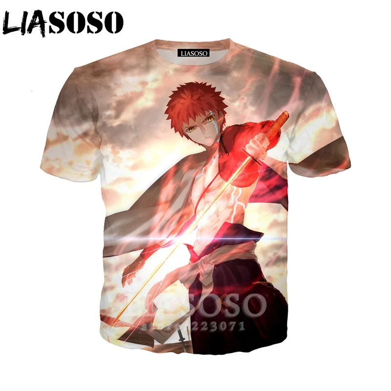 LIASOSO Summer New Sweatshirt 3D Print Men Women Anime Fate Grand Order Short Sleeve T-Shirt Unisex Casual Cute Pullover A127-01
LIASOSO Summer New Sweatshirt 3D Print Men Women Anime Fate Grand Order Short Sleeve T-Shirt Unisex Casual Cute Pullover A127-01