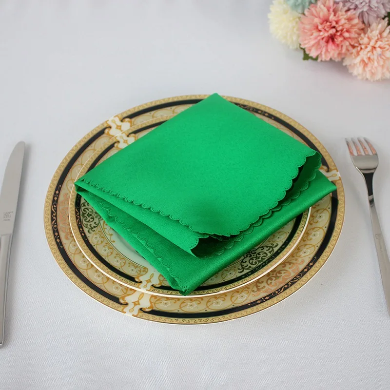 Top Sell Table Napkins Cloth Square Satin Fabric Napkin Solid Color Handkerchief Cloth Table Napkin for Cafe Decoration
Top Sell Table Napkins Cloth Square Satin Fabric Napkin Solid Color Handkerchief Cloth Table Napkin for Cafe Decoration