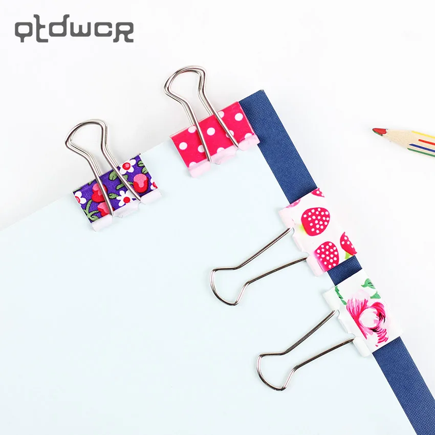 24PCS Printed Metal Binder Clips Paper Clip Office School Binding Supplies Fresh Style Color Random
24PCS Printed Metal Binder Clips Paper Clip Office School Binding Supplies Fresh Style Color Random