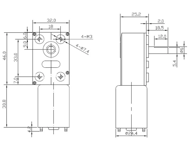 Color : 1rpm, tama/ño : 12V F-MINGNIAN-TOOL 1pc ZGY370 DC12V Reducci/ón Motor Turbo Worm Motorreductor DC 12V 1RPM 2rpm-100RPM 200 RPM el/éctrica de Caja de Cambios Reductor
