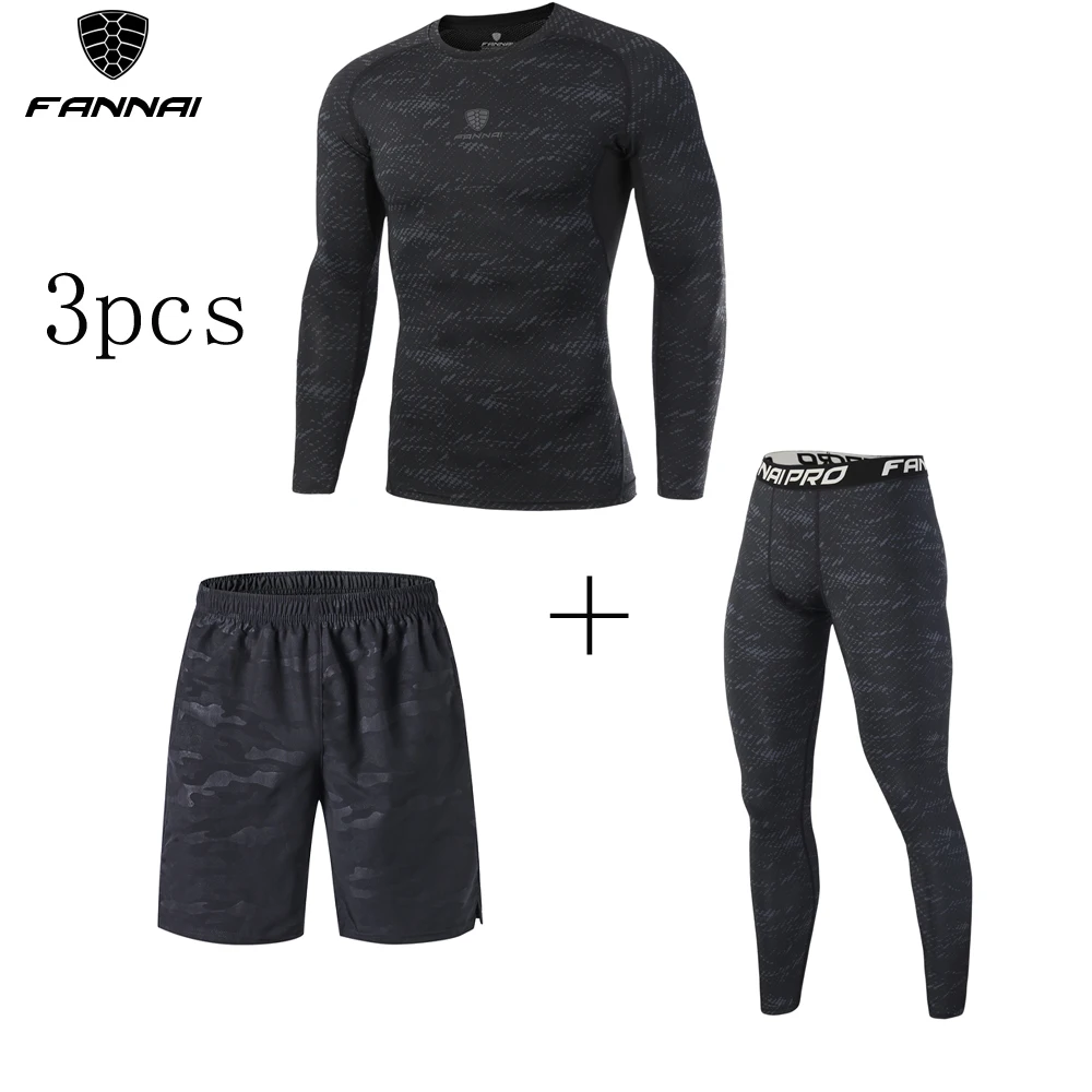 Men Compression Shirt Base Short Sleeve t shirts Side Hot Bottom MMA Tights Fitness Sportswear Men's Set Three Pieces Clothing
Men Compression Shirt Base Short Sleeve t shirts Side Hot Bottom MMA Tights Fitness Sportswear Men's Set Three Pieces Clothing