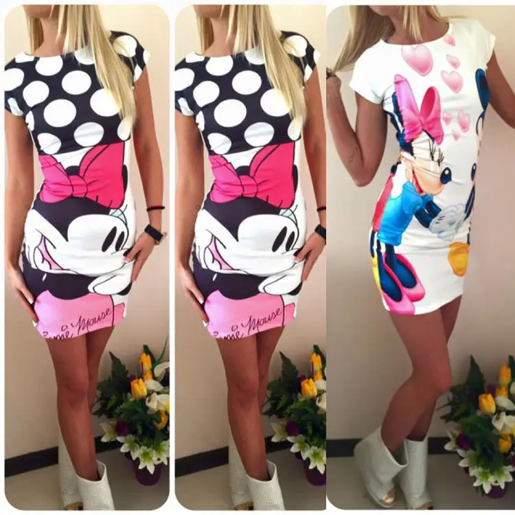 2016 New Sexy Women Fashion Cute Mouse Printed Bodycon Party Dress Women Summer Dress Vestidos Plus Size
2016 New Sexy Women Fashion Cute Mouse Printed Bodycon Party Dress Women Summer Dress Vestidos Plus Size
