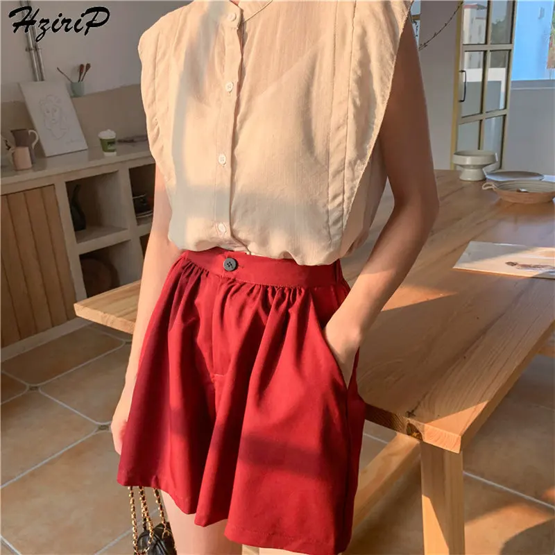Hzirip Korea Sweet Summer Sleeveless Stand All-Match 2019 Solid Fashion Fresh Ruffles Women Loose Simple Chiffon Basic Shirt
Hzirip Korea Sweet Summer Sleeveless Stand All-Match 2019 Solid Fashion Fresh Ruffles Women Loose Simple Chiffon Basic Shirt