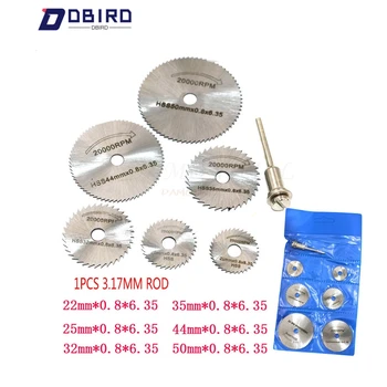 6PCS HSS Rotary Tool 22 /25 /32 /35 /44 /50mm Circular Saw Blades Cutting Discs Mandrel for Dremel Cut off
6PCS HSS Rotary Tool 22 /25 /32 /35 /44 /50mm Circular Saw Blades Cutting Discs Mandrel for Dremel Cut off
