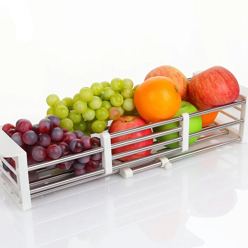 Retractable Stainless Steel Sink Drain Storage Rack Fruit Vegetables Basket Shelf Kitchen Supplies MYDING 
Retractable Stainless Steel Sink Drain Storage Rack Fruit Vegetables Basket Shelf Kitchen Supplies MYDING