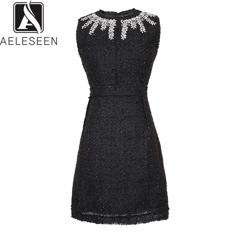 AELESEEN Sexy Party Shining Mini Dresses Women Luxury Diamond Collar Sleeveless Tassel Hem Slim Fit A-Line Dress Summer 2019
AELESEEN Sexy Party Shining Mini Dresses Women Luxury Diamond Collar Sleeveless Tassel Hem Slim Fit A-Line Dress Summer 2019