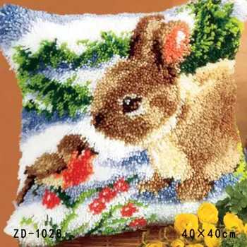 Latch Hook Canvas Cute Rabbit Handkerchief Knitted Rug Kits DIY Unfinished Pillow Embroidery Cushion Kit Needlework Tapestry Kit
Latch Hook Canvas Cute Rabbit Handkerchief Knitted Rug Kits DIY Unfinished Pillow Embroidery Cushion Kit Needlework Tapestry Kit