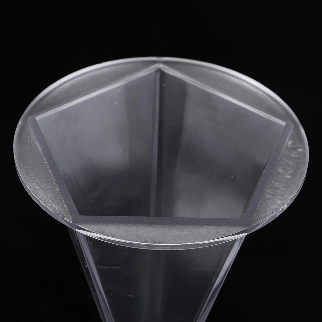 3pcs/set Plastic Cone Pentagon Hexagon Shape Candle Making Mould with Base Handcraft DIY Decorative Candle Making Mold
