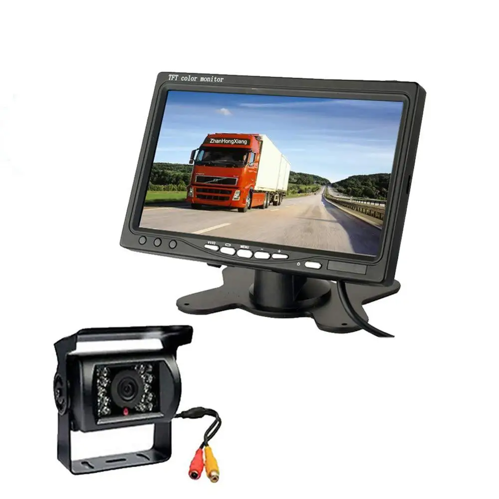12-24V 7 Inch Car Monitor Display DvD Car LCD Monitor Car Rear View Kit Car Rear View Camera For Bus Truck Car Reversing Camera
12-24V 7 Inch Car Monitor Display DvD Car LCD Monitor Car Rear View Kit Car Rear View Camera For Bus Truck Car Reversing Camera