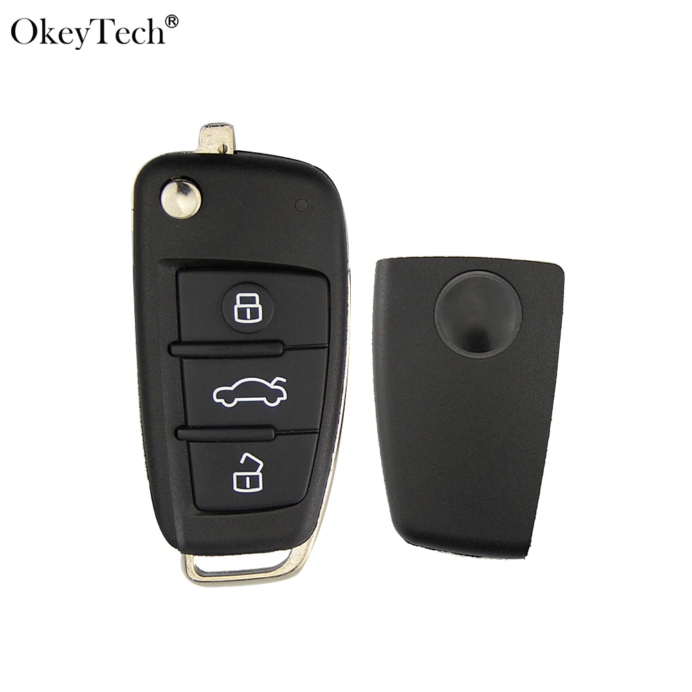 Okeytech Flip Fold Remote Car Key Shell Keyless Entry KD Key Cover Case 3 Buttons for Audi A6L Q7 A2 A3 A4 A6 A6L A8 TT No Blade
Okeytech Flip Fold Remote Car Key Shell Keyless Entry KD Key Cover Case 3 Buttons for Audi A6L Q7 A2 A3 A4 A6 A6L A8 TT No Blade