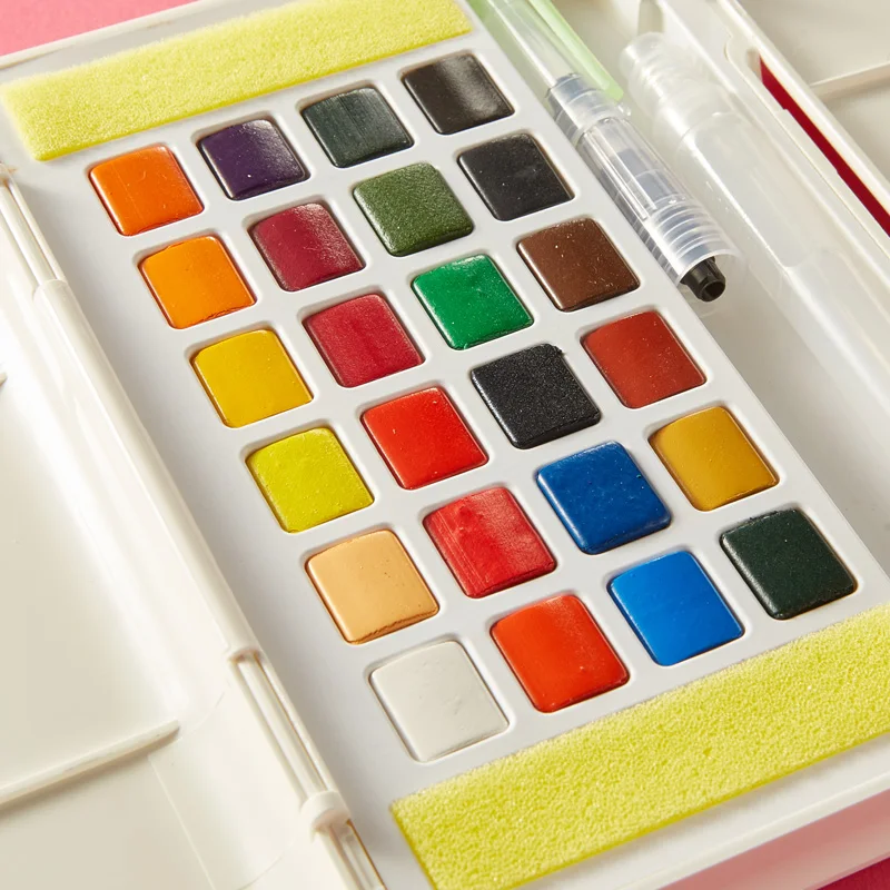 12/24/36 Colors Watercolor Paint Solid Water Color Painting Pigment Watercolor Acuarelas Profesionales Palette Brush Art Supply
12/24/36 Colors Watercolor Paint Solid Water Color Painting Pigment Watercolor Acuarelas Profesionales Palette Brush Art Supply
