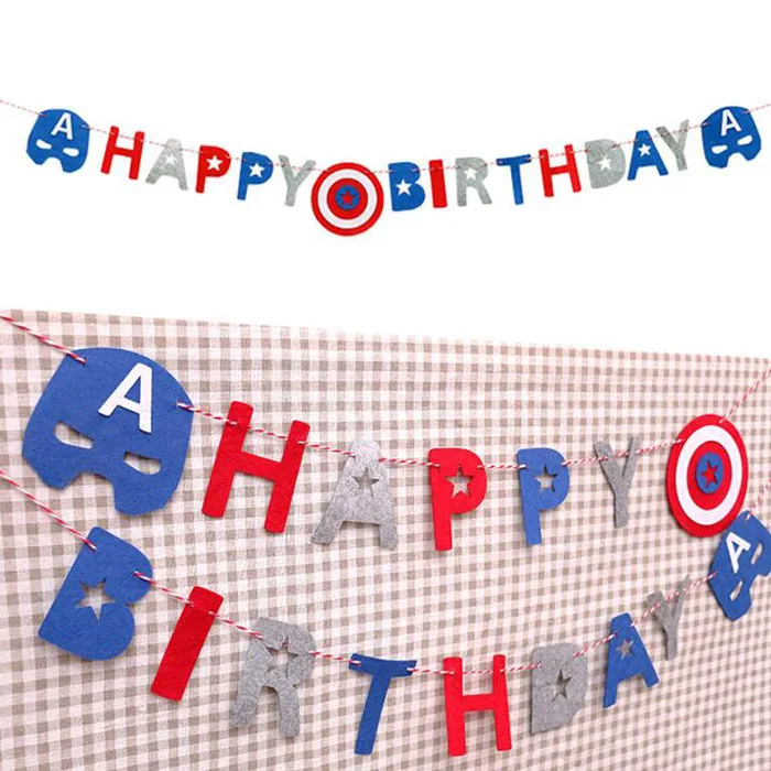 1 Set Creative Captain American Superhero 3 Meter Rope Felt Banner Flag Birthday Party Decoration Bunting Party Supplies
1 Set Creative Captain American Superhero 3 Meter Rope Felt Banner Flag Birthday Party Decoration Bunting Party Supplies