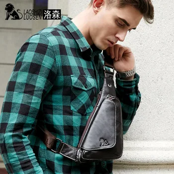 LAOSHIZI new High Quality Men Genuine Leather Cowhide Vintage Chest Back Pack Travel fashion Cross Body Messenger Shoulder Bag
LAOSHIZI new High Quality Men Genuine Leather Cowhide Vintage Chest Back Pack Travel fashion Cross Body Messenger Shoulder Bag