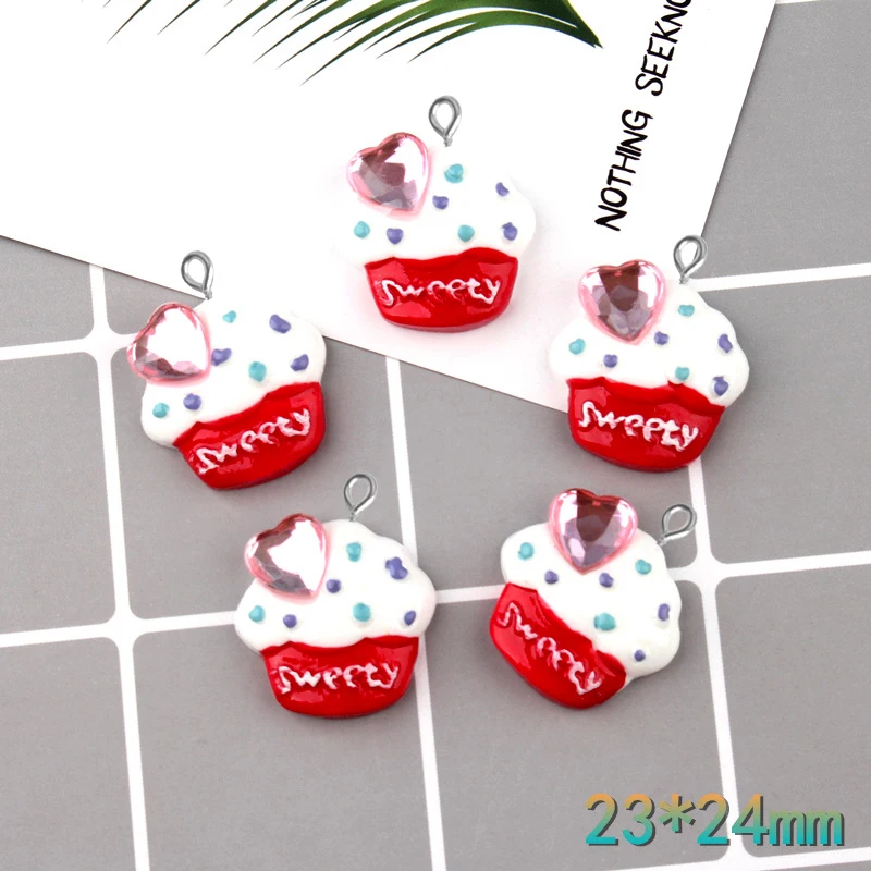 10pcs 23*24mm DIY resin sweety cupcake cake charms kawaii cabochon sticker simulated fake food craft decoration jewelry making
10pcs 23*24mm DIY resin sweety cupcake cake charms kawaii cabochon sticker simulated fake food craft decoration jewelry making