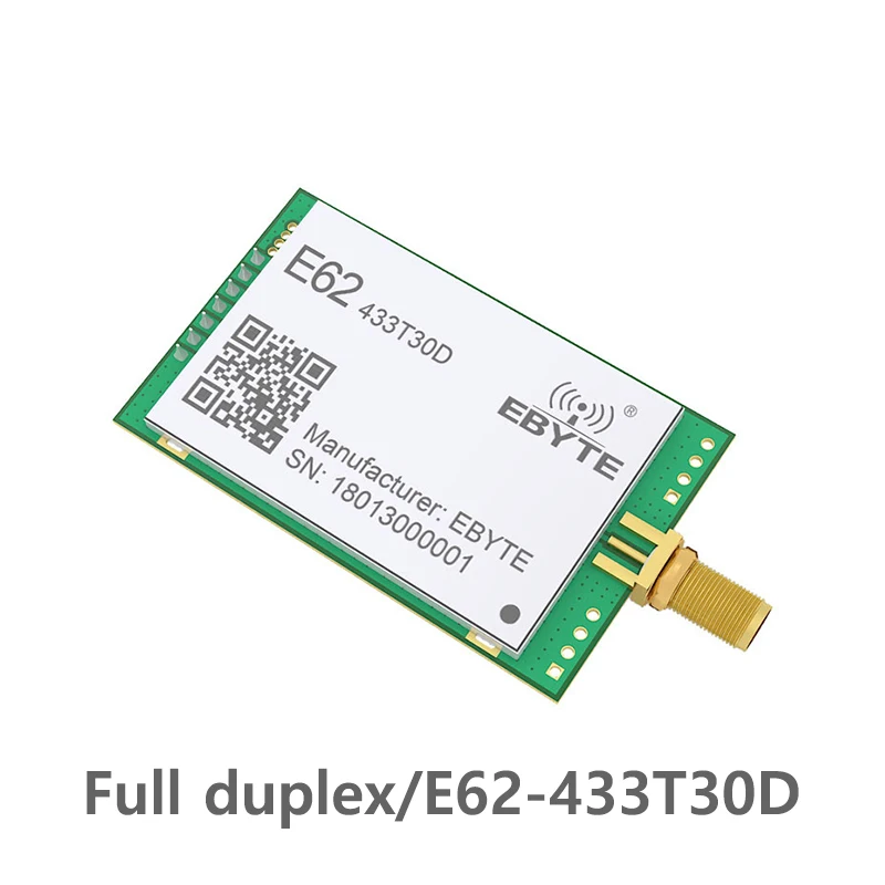 E62-433T30D 1W Full Duplex 433MHz rf Module Long Range Wireless Transceiver iot Transmitter and Receiver
E62-433T30D 1W Full Duplex 433MHz rf Module Long Range Wireless Transceiver iot Transmitter and Receiver