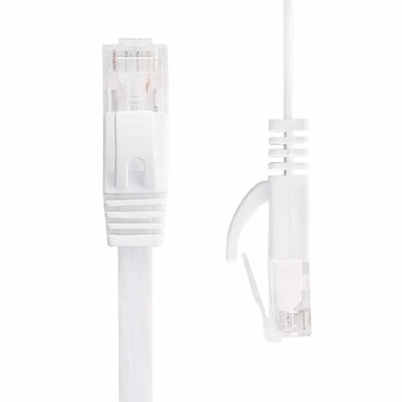 50 шт./лот провод из чистой меди CAT6 плоский UTP Ethernet сетевой кабель 5 м 16 футов RJ45 патч