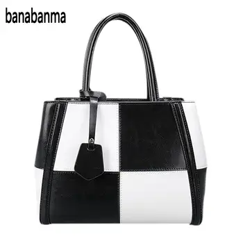 banabanma Women Fashion Cowhide Color Patchwork Handbag Lady Shoulder Bag Satchel Tote Purse Messenger Christmas Gifts ZK30
banabanma Women Fashion Cowhide Color Patchwork Handbag Lady Shoulder Bag Satchel Tote Purse Messenger Christmas Gifts ZK30