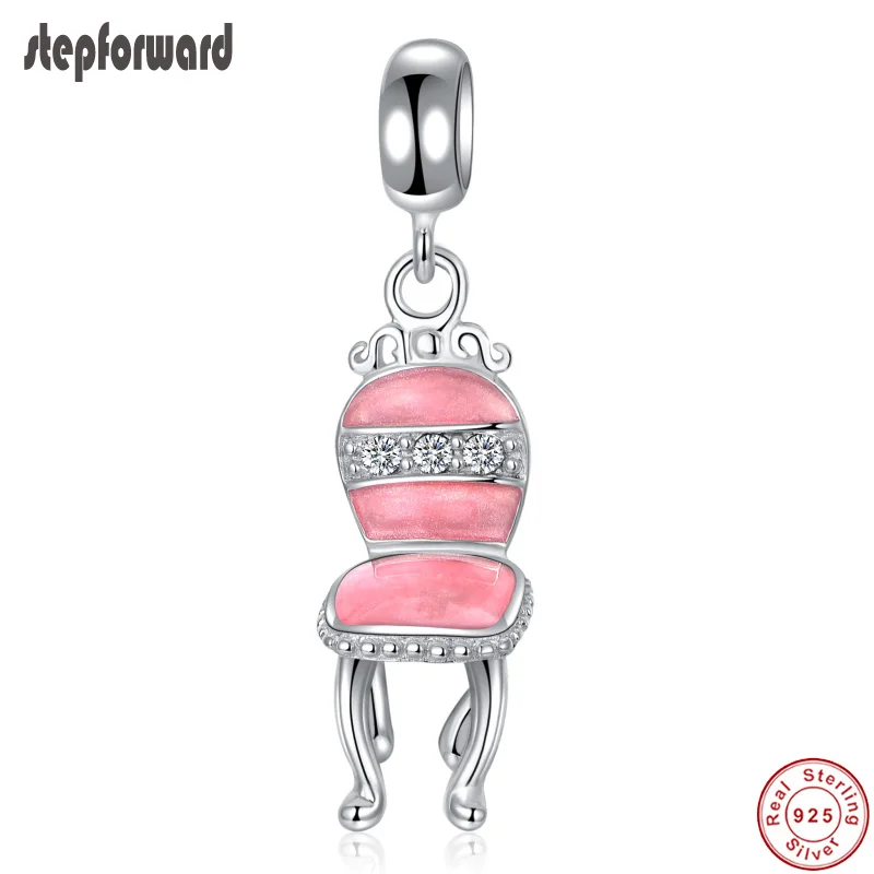 Silver Chair Hanging Charm For Women Bracelet And Necklace Top Quality Romantic Pink Chair Design Enamel Necklace Pendant
Silver Chair Hanging Charm For Women Bracelet And Necklace Top Quality Romantic Pink Chair Design Enamel Necklace Pendant