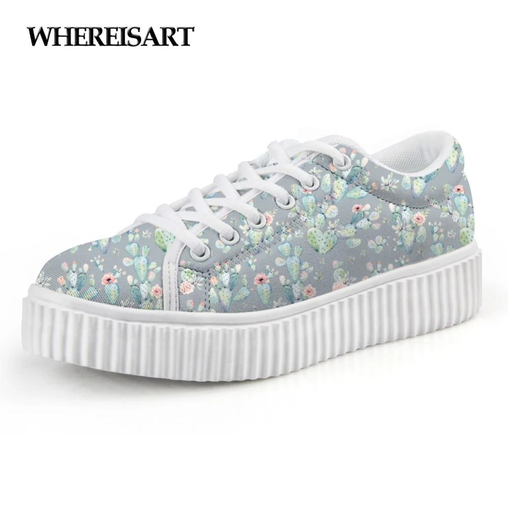 WHEREISART Fashion Autumn Winter Cactus 3D Pattern Women's Flats Casual Shoes Height Increasing Low Top Platform Shoes Zapatos
WHEREISART Fashion Autumn Winter Cactus 3D Pattern Women's Flats Casual Shoes Height Increasing Low Top Platform Shoes Zapatos