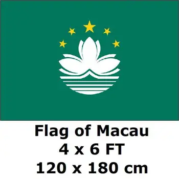 Macau Flag 4X6FT 120 x 180 cm 100D Polyester Large Big Macanese Flags And Banners
Macau Flag 4X6FT 120 x 180 cm 100D Polyester Large Big Macanese Flags And Banners