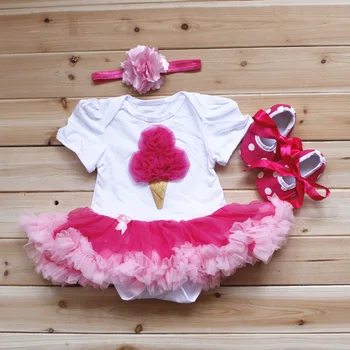 Baby Rompers 3PCs Infant Clothing Set Baby Girls Hot Pink Cream Tutu Dress Jumpersuit Headband Shoes
Baby Rompers 3PCs Infant Clothing Set Baby Girls Hot Pink Cream Tutu Dress Jumpersuit Headband Shoes