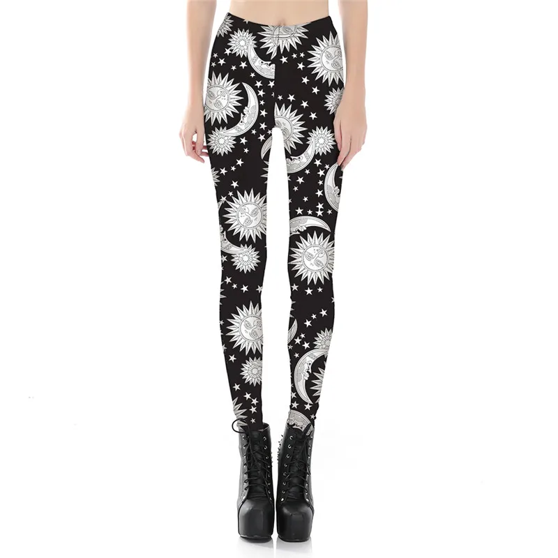 Fashion Sun Moon Star Painted Women Leggings Smooth Material High Elastic Women Thin Pants Drop Shipping
Fashion Sun Moon Star Painted Women Leggings Smooth Material High Elastic Women Thin Pants Drop Shipping
