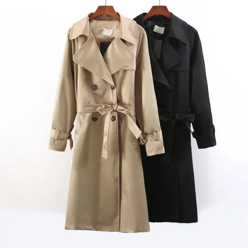 2019 Autumn Women Trench Coat Fashion Casual Women Coat Trench Belt Tops For Women Double-breasted Long Coat Chaqueta Harajuku
2019 Autumn Women Trench Coat Fashion Casual Women Coat Trench Belt Tops For Women Double-breasted Long Coat Chaqueta Harajuku