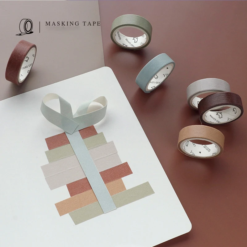 6Pcs/box 10mm Vintage Solid Color Morandi Masking Washi Tape DIY Decorative Adhesive Tape Scrapbooking Bullet Journal Supplies
6Pcs/box 10mm Vintage Solid Color Morandi Masking Washi Tape DIY Decorative Adhesive Tape Scrapbooking Bullet Journal Supplies