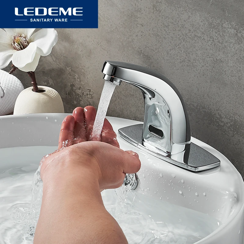 LEDEME Bathroom Basin Faucet Mixer Basin Sensor Taps Water Automatic Infrared Sensor Faucet Touchless Basin Mixer L1055-13
LEDEME Bathroom Basin Faucet Mixer Basin Sensor Taps Water Automatic Infrared Sensor Faucet Touchless Basin Mixer L1055-13
