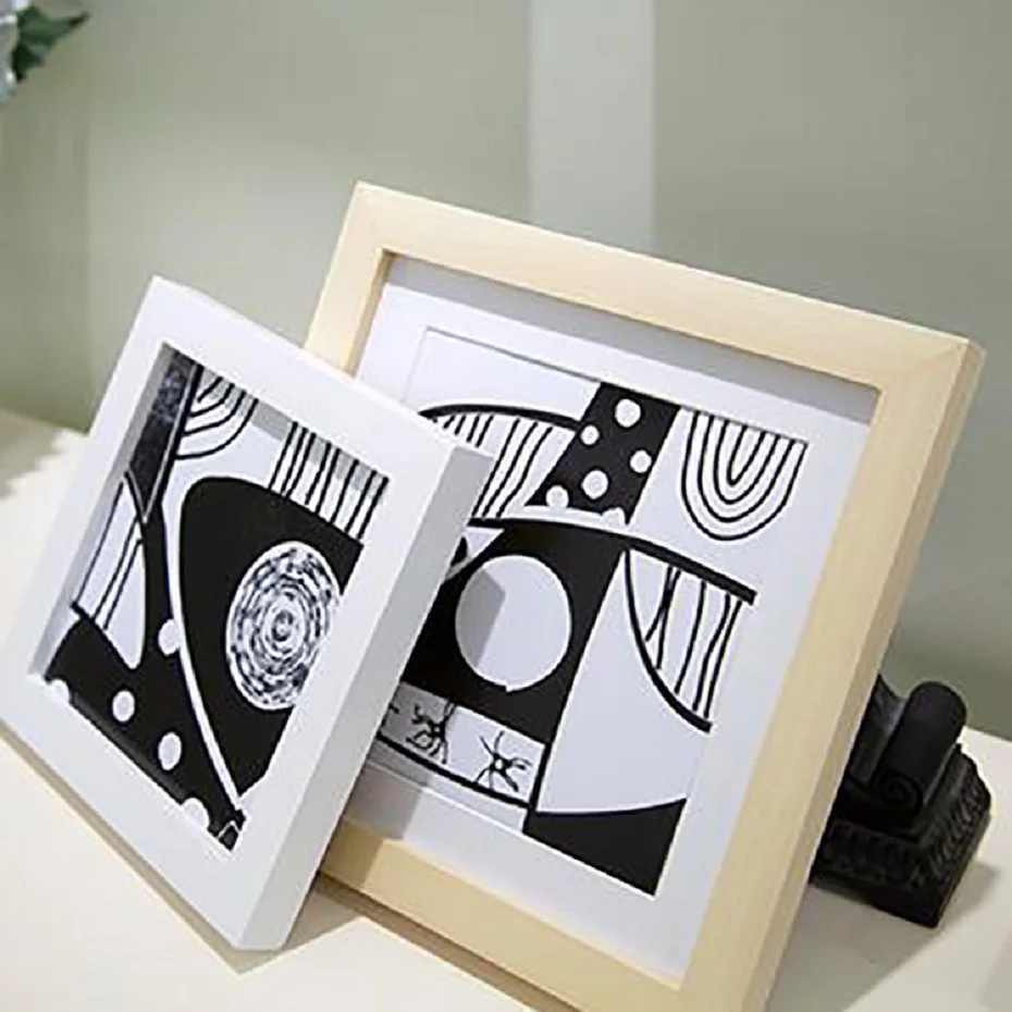 Minimalist Originals Wood Frame Modern Wall Art Pictures Frame Hanging Photo Frame Desktop Frame Best Birthday Gifts Home Decor (4)