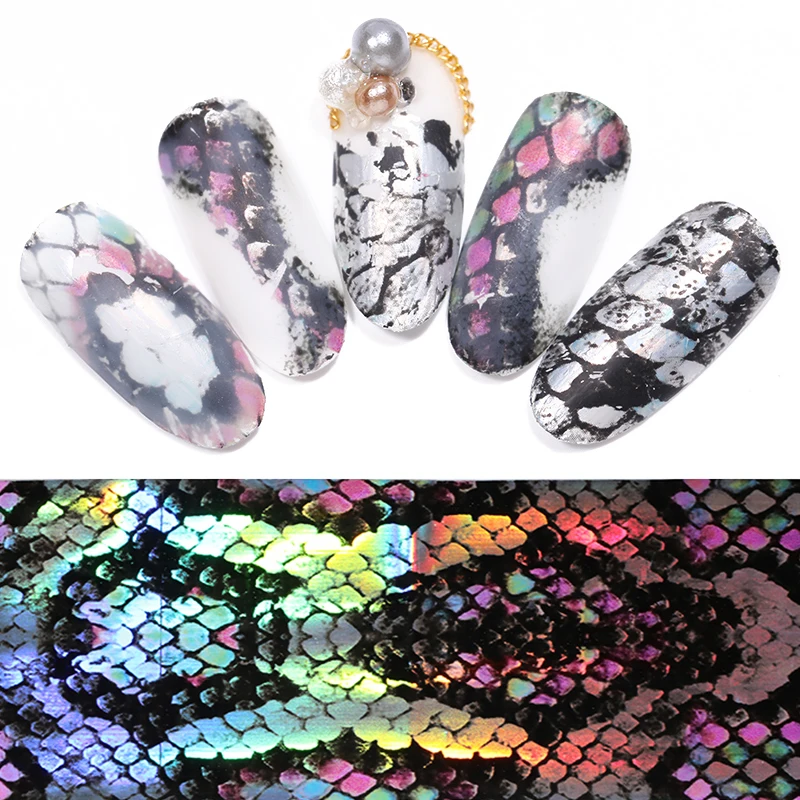 16 Pcs Snake Texture Starry Nail Foils Holographic Transfer Stickers Decals Manicure Nail Art Transfer Sticker Nail Accessories
16 Pcs Snake Texture Starry Nail Foils Holographic Transfer Stickers Decals Manicure Nail Art Transfer Sticker Nail Accessories