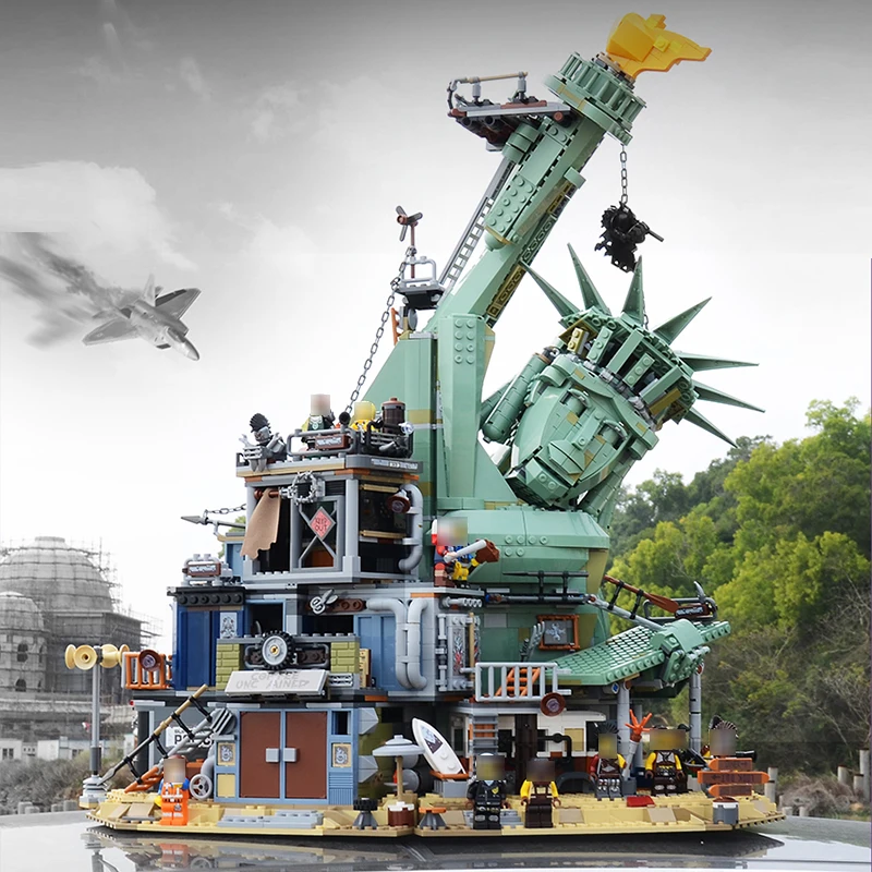 Movie Seies The Statue of Liberty Welcome to Apocalypseburg Building Block Bricks Compatible Legoings Movie 2
Movie Seies The Statue of Liberty Welcome to Apocalypseburg Building Block Bricks Compatible Legoings Movie 2