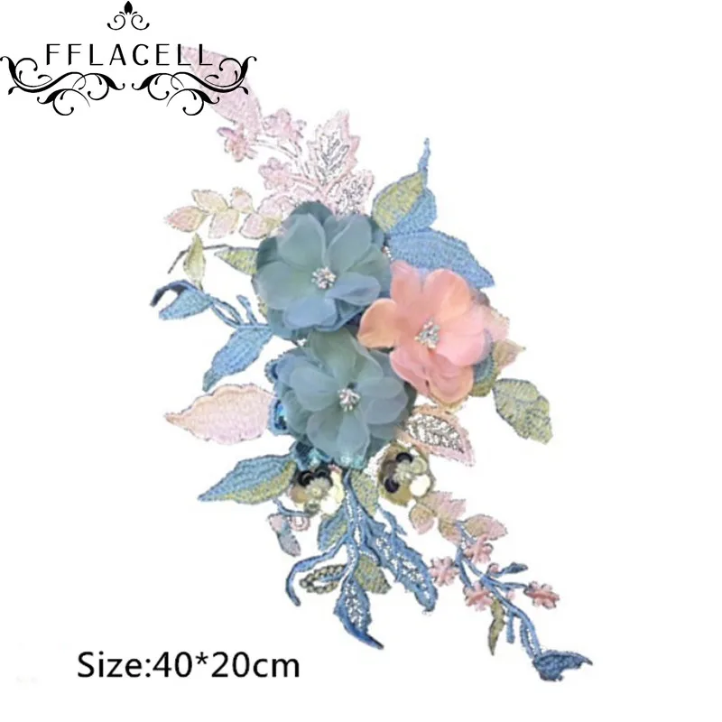 FFLACELL Beaded Sequins 3D Flowers Patch Lace Applique Sew On Patches Floral Patch Costume For Wedding Dress Decor
FFLACELL Beaded Sequins 3D Flowers Patch Lace Applique Sew On Patches Floral Patch Costume For Wedding Dress Decor