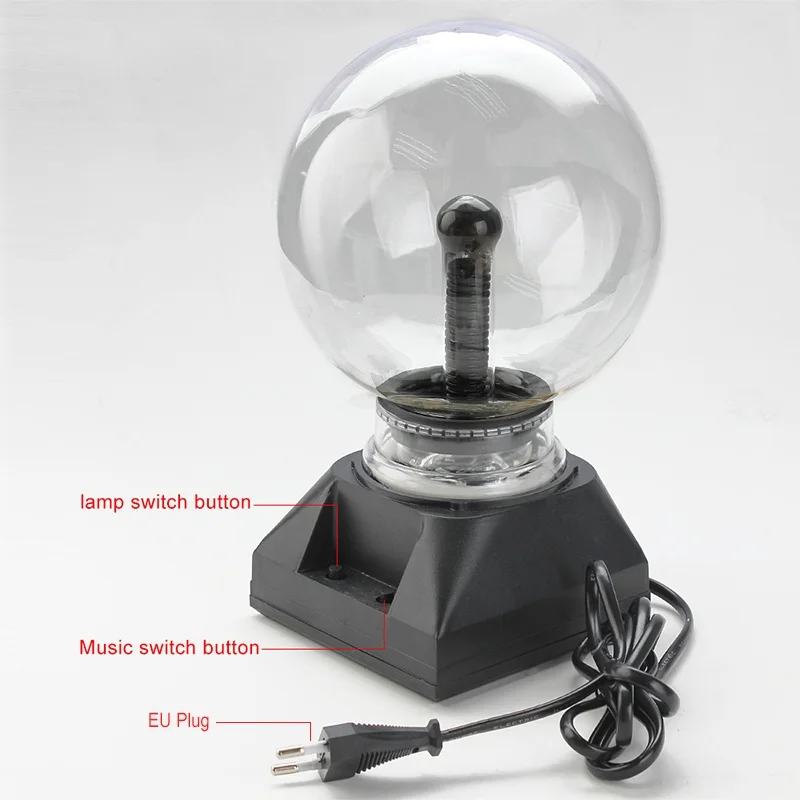 Новинка стеклянный волшебный плазменный шар свет 3 4 5 6 дюймов настольная лампа