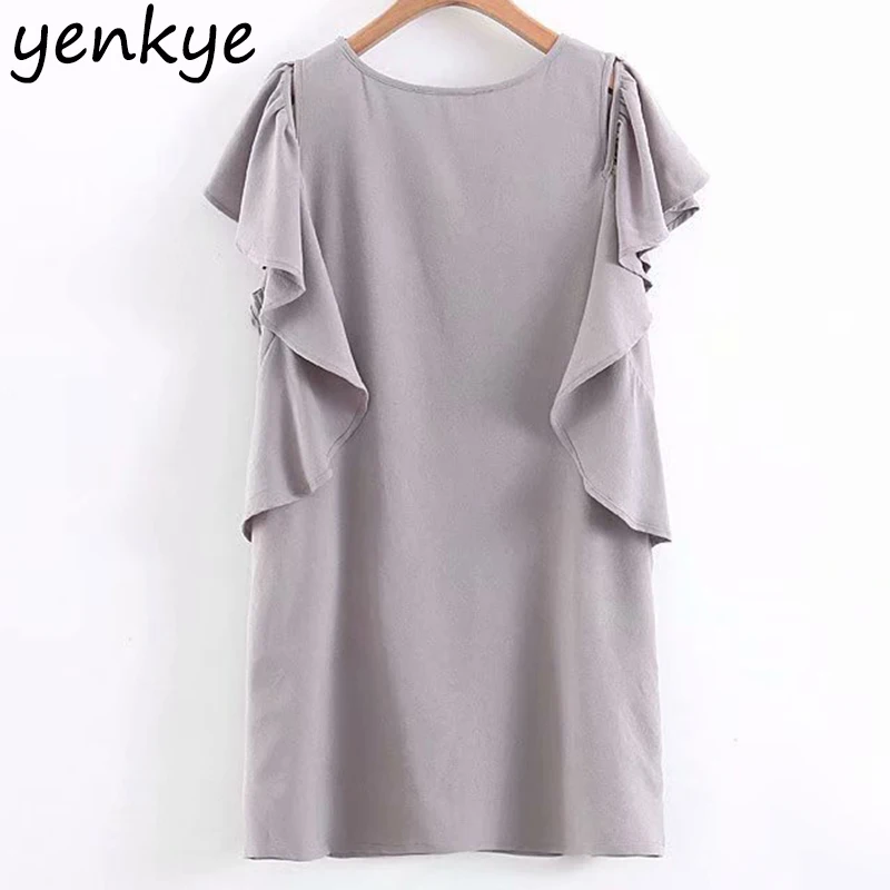 2019 Women Vintage Solid Color Butterfly Sleeve Dress Lady Round Neck Straight Mini Summer Casual Dress XZWM2067
2019 Women Vintage Solid Color Butterfly Sleeve Dress Lady Round Neck Straight Mini Summer Casual Dress XZWM2067