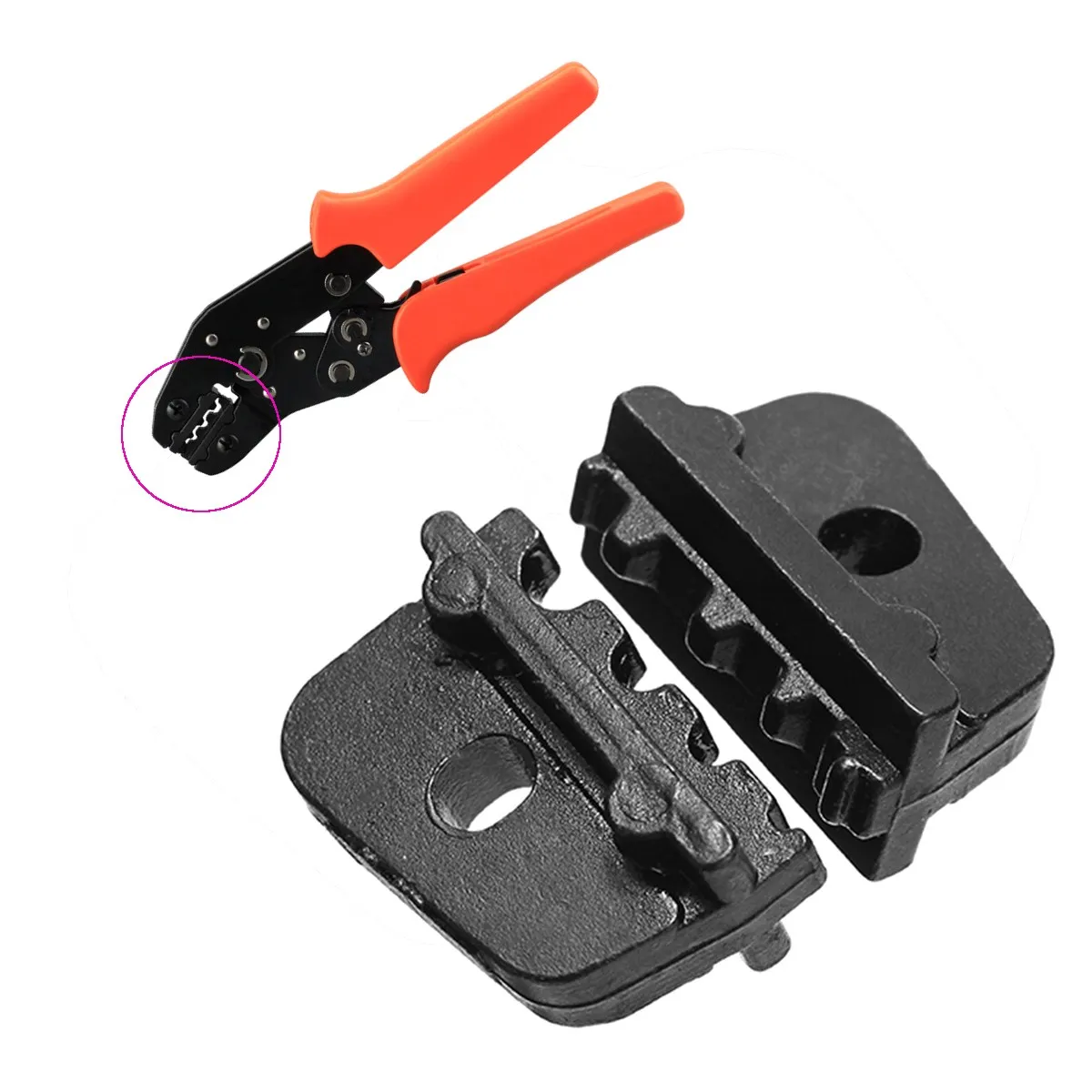 Die Sets for SN-28B Crimping Plier Series Hand Crimping Tool 0.25-1mm2 28-18AWG Alloy Steel
Die Sets for SN-28B Crimping Plier Series Hand Crimping Tool 0.25-1mm2 28-18AWG Alloy Steel