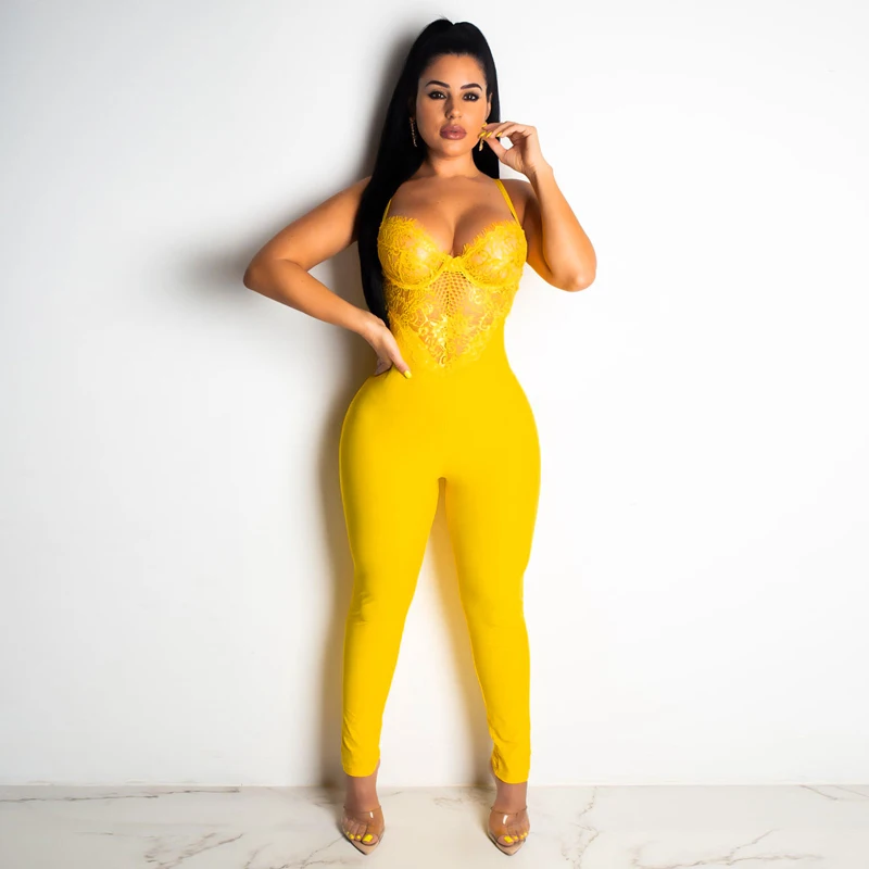 Best Fashion Nova Women's Solid Color Lace Stitching Ladies Jumpsuit Elegant Bodycon Women Jumpsuit Romper Sexy Summer Overalls
Best Fashion Nova Women's Solid Color Lace Stitching Ladies Jumpsuit Elegant Bodycon Women Jumpsuit Romper Sexy Summer Overalls