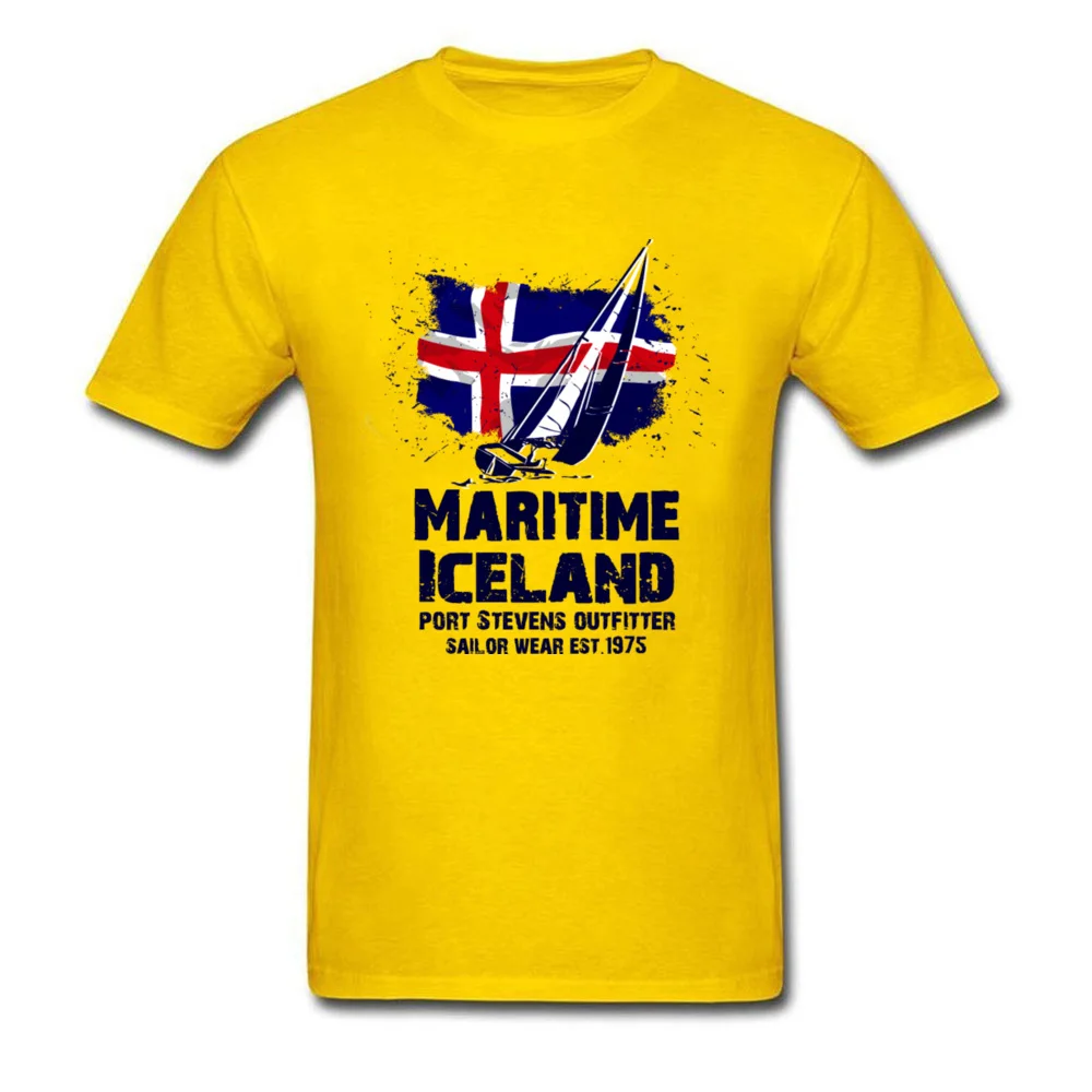 Maritime sailing Iceland flag_yellow