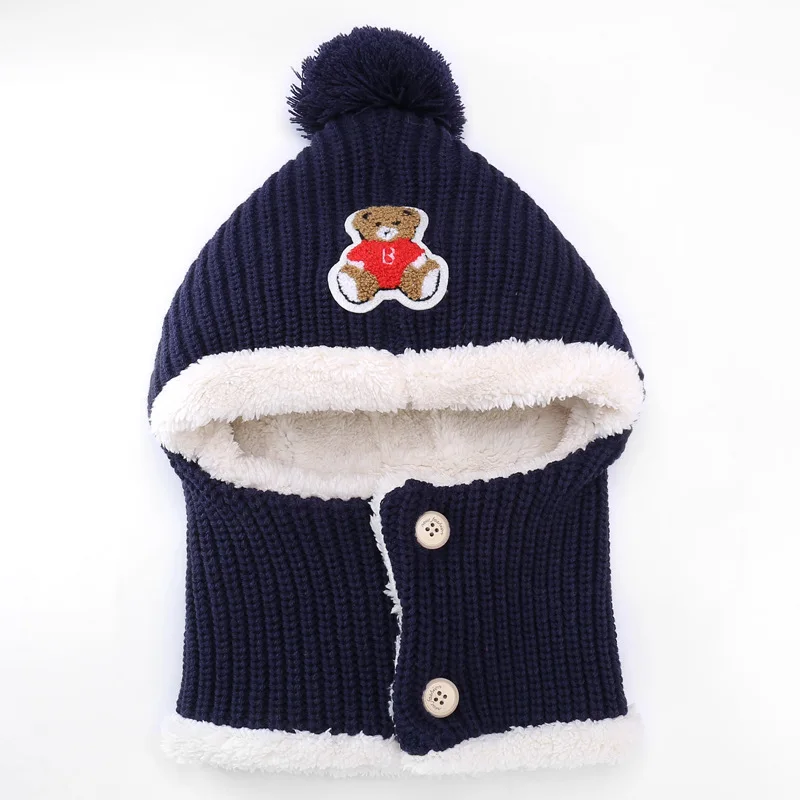 Warm Baby Winter Hat Hooded Scarf Windproof Children Knit Hat Girls Boys Warm Winter Hat Crochet Kids Cap Baby Bonnet
Warm Baby Winter Hat Hooded Scarf Windproof Children Knit Hat Girls Boys Warm Winter Hat Crochet Kids Cap Baby Bonnet