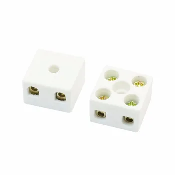 2 Pcs 2W5H Wire Connector AC 380V 15A 5 Hole Dual Row Ceramic Terminal Block 28x20x16mm White
2 Pcs 2W5H Wire Connector AC 380V 15A 5 Hole Dual Row Ceramic Terminal Block 28x20x16mm White