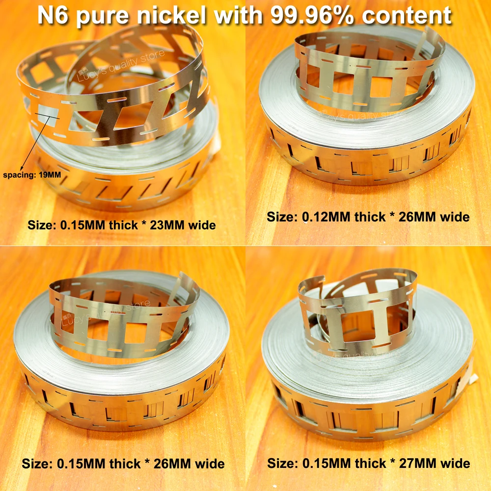 1kg 18650 power lithium battery bracket special nickel piece 99.96% pure nickel with spot welding N6 pure nickel piece
1kg 18650 power lithium battery bracket special nickel piece 99.96% pure nickel with spot welding N6 pure nickel piece