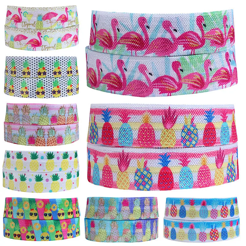 (50 yards/lot) Flora Ribons beautiful flamingo printed fold over elastic ribbon for hairbands
(50 yards/lot) Flora Ribons beautiful flamingo printed fold over elastic ribbon for hairbands