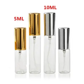 5ML 10ML Transparent Glass Spray Bottle Clear Perfume Atomizer with Gold Silver Cap Portable Mini Sample Vials F20171407
5ML 10ML Transparent Glass Spray Bottle Clear Perfume Atomizer with Gold Silver Cap Portable Mini Sample Vials F20171407